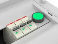 Адаптер для установки кнопки на DIN-рейку щита АК22 WHITE, фотография 2