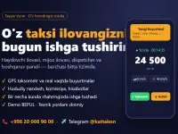 Taksi ilovasi, mobil ilovalar, saytlar va Telegram botlar yaratamiz