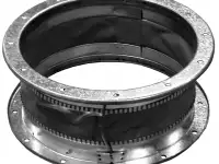 Вставка мягкая гибкая круглая D: 15-1250 мм, Марк.: FC6; FС10; ГВК; EPDM, L: 150-240 мм