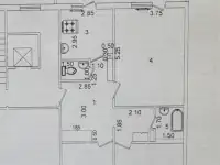 3-комнатная квартира на ул. Богишамол, мечеть Бодомзор