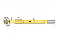 Хвостовик аналог Atlas Copco COP 1036, COP 1038, COP 1238