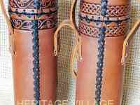 Кожаный тубус ручной работы., фотография 2