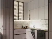 Изготовление кухонных гарнитуров на заказ  3D проект бесплатно, фотография 4