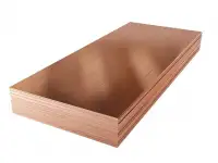 Медный лист 3 мм, Раскрой: 0.6х1.5; 1х2; 0.6х2... м, Марка: М1; М1м; М1т..., Стандарт: ГОСТ 11.73-20.06...