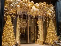 Предлагаем Вашему вниманию новогоднее световое оформление фасада зданий! И снежинки, и сосульки, и яркий дождик и большо, фотография 8