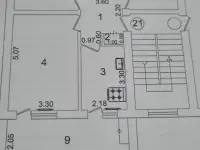 Продается своя квартира центре Ташкента метро Шахристан Юнусабаде 3/3/4 кирпичный дом 77-серия, фотография 11