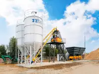 Стационарный бетонный завод Скип-60