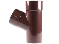 Тройник водосточный D3: 90-220 мм, Матер.: ПВХ; медь; цинк-титан; сталь, D3: 80-100 мм