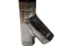 Тройник дымохода D3:15-450 мм, Стенка: 0,5-15 мм, D3:110-120 мм, Матер.: AISI 439...