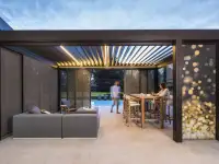 Перголы, маркизы, навесы биоклиматические, остекление террас., фотография 10