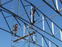 Производство тяжёлых металлоконструкций. Монтаж сендвич панелей, фотография 11