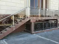 Стеклянные перилла и ограждения для лестниц, фотография 5