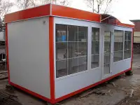 Строим и производим торговые магазины киоски будки охранные посты КПП торговые прилавки передвижные конструкции и м, фотография 8