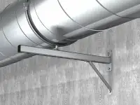 Крепления для вентиляции, Разм.: М8; М10; М12 мм, Покр.: оцинкованное, Матер.: сталь