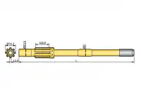 Хвостовик аналог Ingersoll YH 95 RP, YH 100 RP