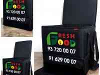 2х ярусные термосумки для доставки пиццы и фаст-фуда, фотография 3