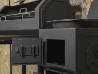 PRO-130 Смокер-мангал-барбекю-очаг, фотография 4