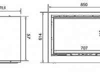 Стальной камин kaseta arke 80 на 120 км² в Ташкенте, Узбекистане камин, топка, pech, kamin, ideasvet, фотография 6