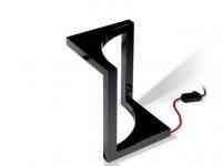 Настольная лампа черного цветаLED с4 в Ташкенте, Узбекистан светильник бра люстра торшер ideasvet svetiln, фотография 2