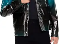 Оригинальная демисезонная куртка в байкерском стиле из штатов