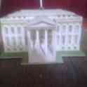 белый дом из 3д пазла, фотография 3