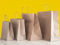 КРАФТ ПАКЕТ УПАКОВКА БУМАЖНЫЙ ПАКЕТ ФЛЕКСОПЕЧАТЬ БУМАЖНОЙ ПРОДУКЦИИ, фотография 2