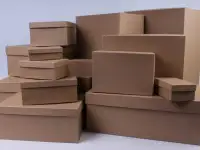 Крафт и белые коробки с крышкой, фотография 8