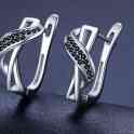 Красивые серьги из серебра 925 пробы, фотография 3