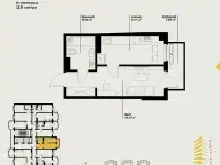 1-комнатная квартира в новостройке, жилой комплекс OZ Makon, фотография 2