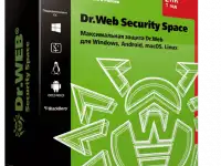 Dr.Web Security Space — лицензия на 1 год на 2 ПК