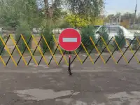 Мобильное раздвижное ограждение (гармошка) решетка, фотография 2