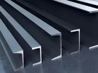 Швеллер алюминиевый П образный, Марка: АД31Т1; АД31Т..., s 1-15 мм, Размер1: 5-250 мм, Размер2: 6-200 мм