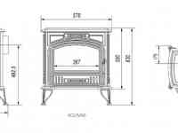 Дровяная печь koza k 6 kratki в Ташкенте, Узбекистане камин, топка, pech, kamin, ideasvet, фотография 7