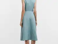 Платье женское, летнее на запах, повседневное праздничное, миди,хлопок, фотография 4