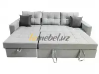 Угловои диван-кровать Monaco Light Gray, фотография 2