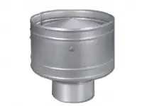 Дефлектор дымохода D: от 100 до 1250 мм, s: от 0,5 до 1 мм, Марка материала: AISI 316; AISI 430