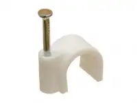 Крепежные скобы с гвоздем, D: 10; 12; 4; 6... мм, L гвозд.: 8; 14; 10; 16... мм