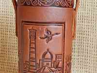 Кожаный тубус ручной работы., фотография 5