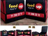 2х ярусные термосумки для доставки пиццы и фаст-фуда, фотография 4