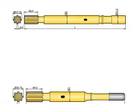 Хвостовик аналог Atlas Copco COP 1440, COP 1550, COP 1838