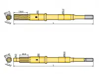 Хвостовик аналог Atlas Copco COP 1240EX, COP 1338EX