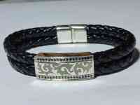 Браслет. Серебро. Кожа. Не дорого, фотография 2