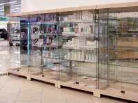 Торговые стеллажи и витрины для магазинов, аптек и торговых точек, фотография 8
