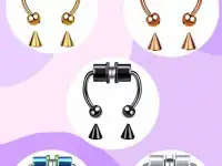 Пирсинг обманка на магните, фотография 5