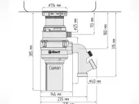 Измельчитель пищевых отходов BORT CAIMAN, фотография 2