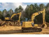 Услуги, аренда, заказ гусеничного экскаватора