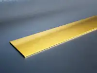 Латунная полоса, B 10-560 мм, s 0,6-5 мм, L 1-3 м, Мерность: мд, Марка: ЛС59-1; Л90; Л63