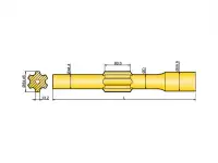 Хвостовик аналог Atlas Copco BBE 57