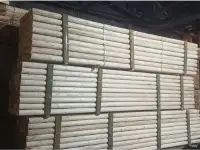 Производитель предлагает оцилиндрованное и окоренное бревно 10-16см без коры.