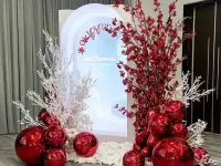 Предлагаем Вашему вниманию новогоднее световое оформление фасада зданий! И снежинки, и сосульки, и яркий дождик и большо, фотография 9